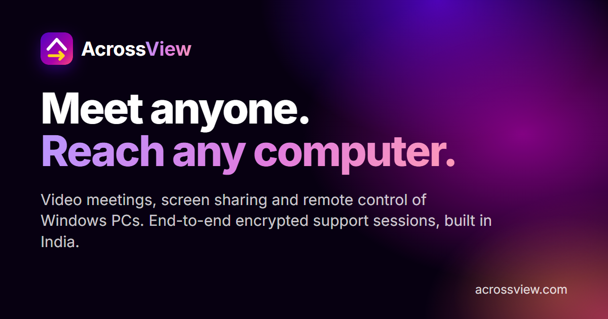Direct Access File Access Guides: remote support, unattended access, files · AcrossView